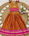 Ajd 1132 Fully Stitched Paithani Lehenga With Blouse  kids Wholesale